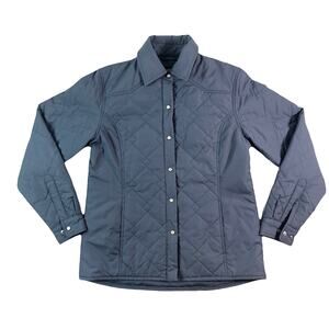 Cabelas For Women Quilted Pearl Snap Button Polyester Jacket Size Medium Regular